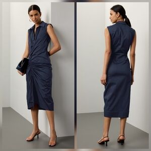 CÂLLAS Milano Sylvie Casual Dress Collared Sleeveless Side Zipper Size 42